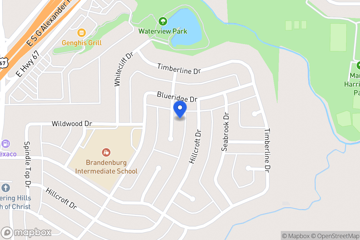 Map of 1806 Crystal Springs Dr
