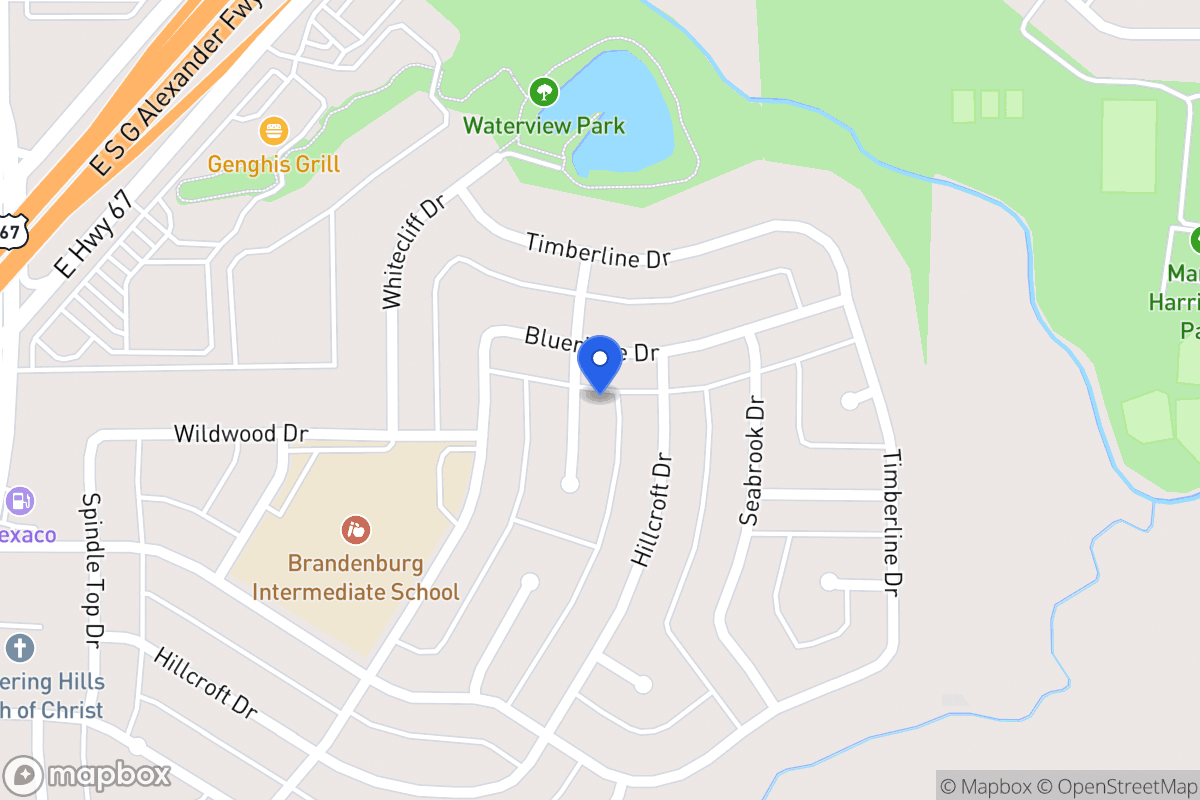 Map of 1802 Crystal Springs Dr