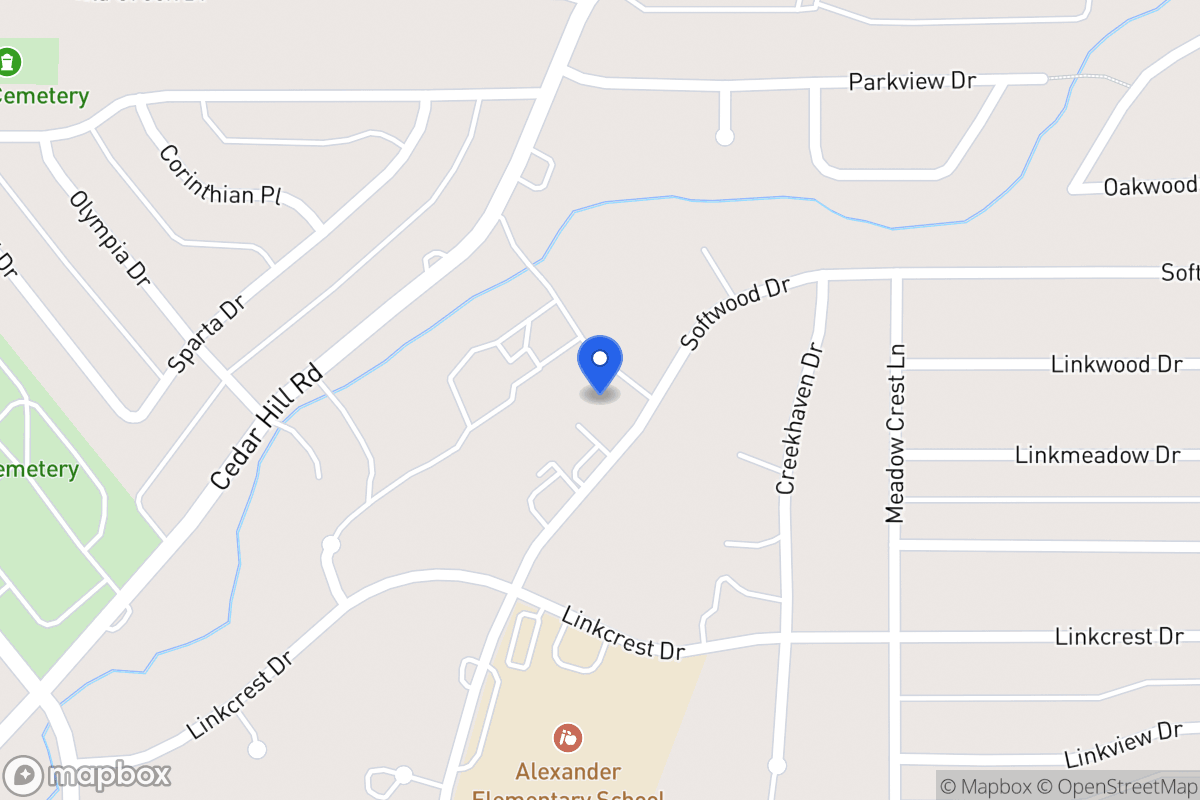 Map of 419 Softwood Dr