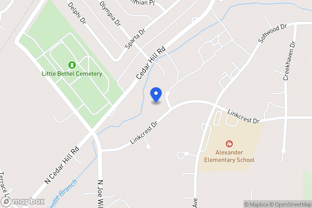 Map of 603 Linkcrest Dr