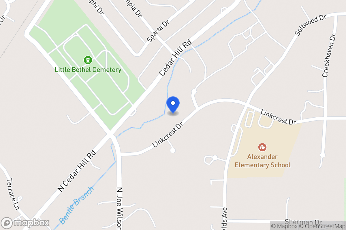 Map of 607 Linkcrest Dr