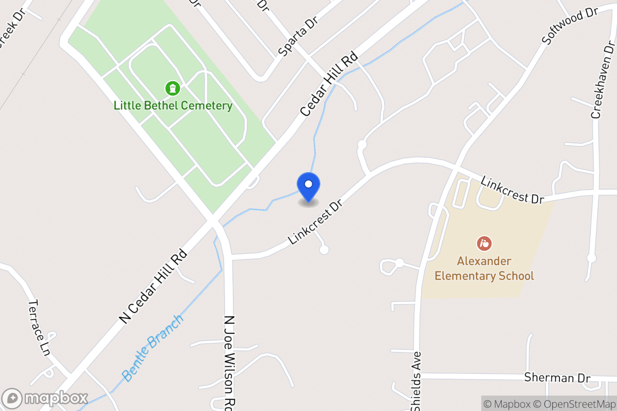 Map of 611 Linkcrest Dr