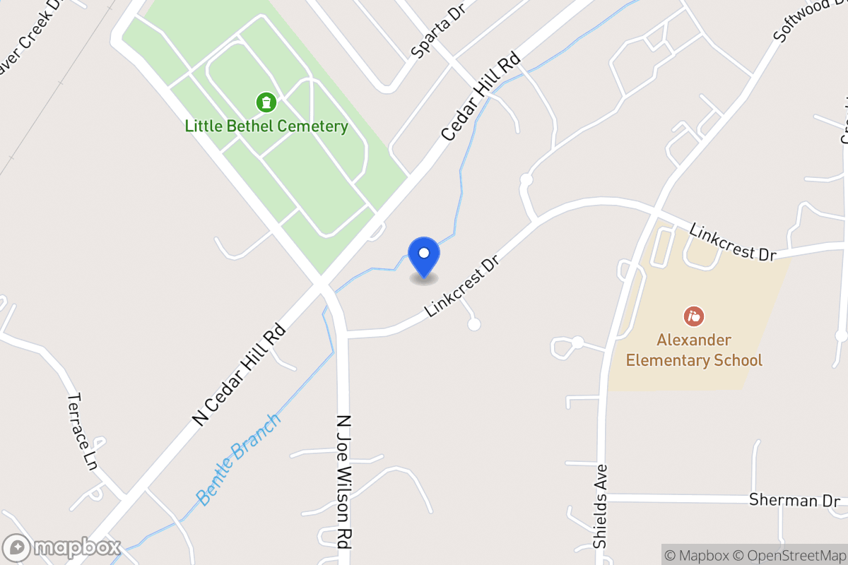 Map of 703 Linkcrest Dr