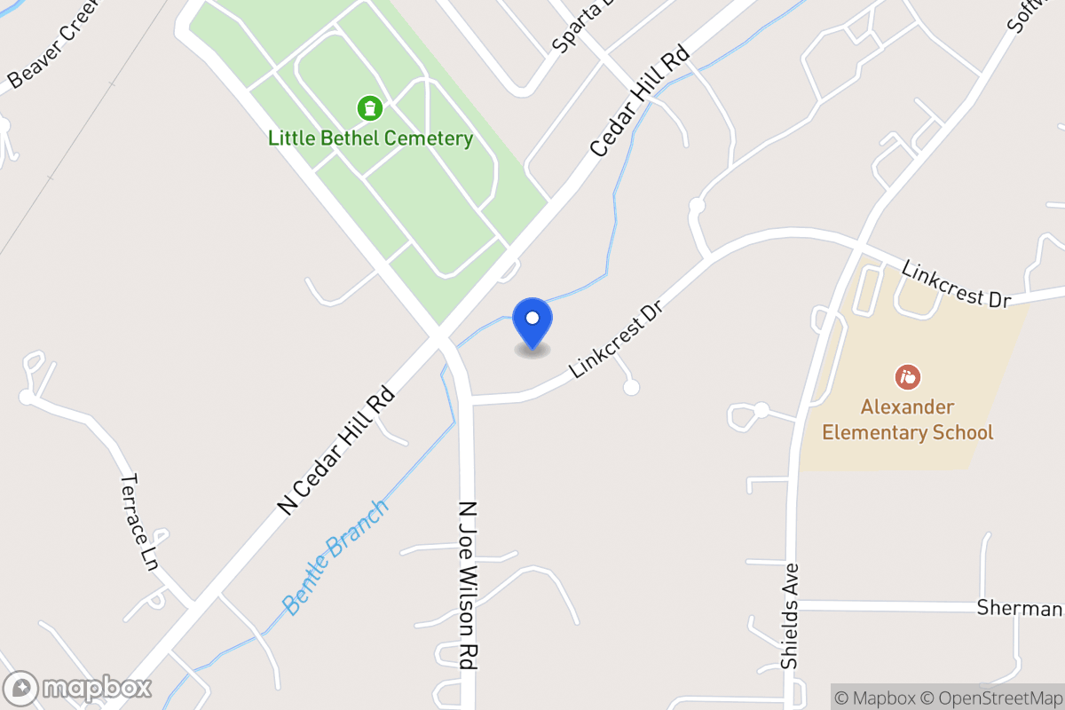Map of 707 Linkcrest Dr