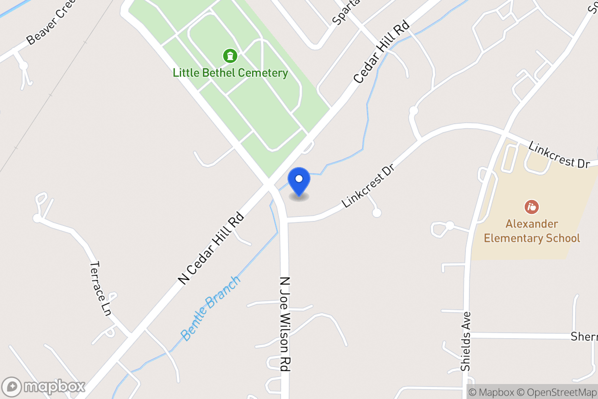 Map of 711 Linkcrest Dr