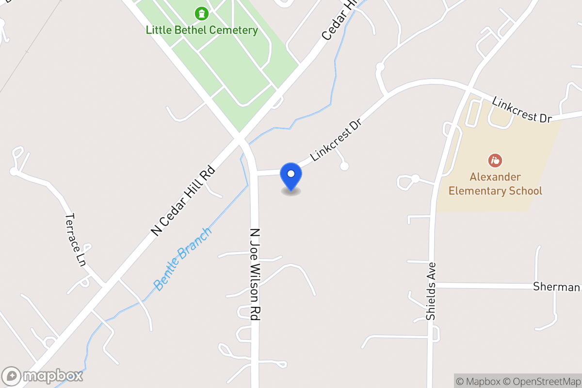 Map of 710 Linkcrest Dr