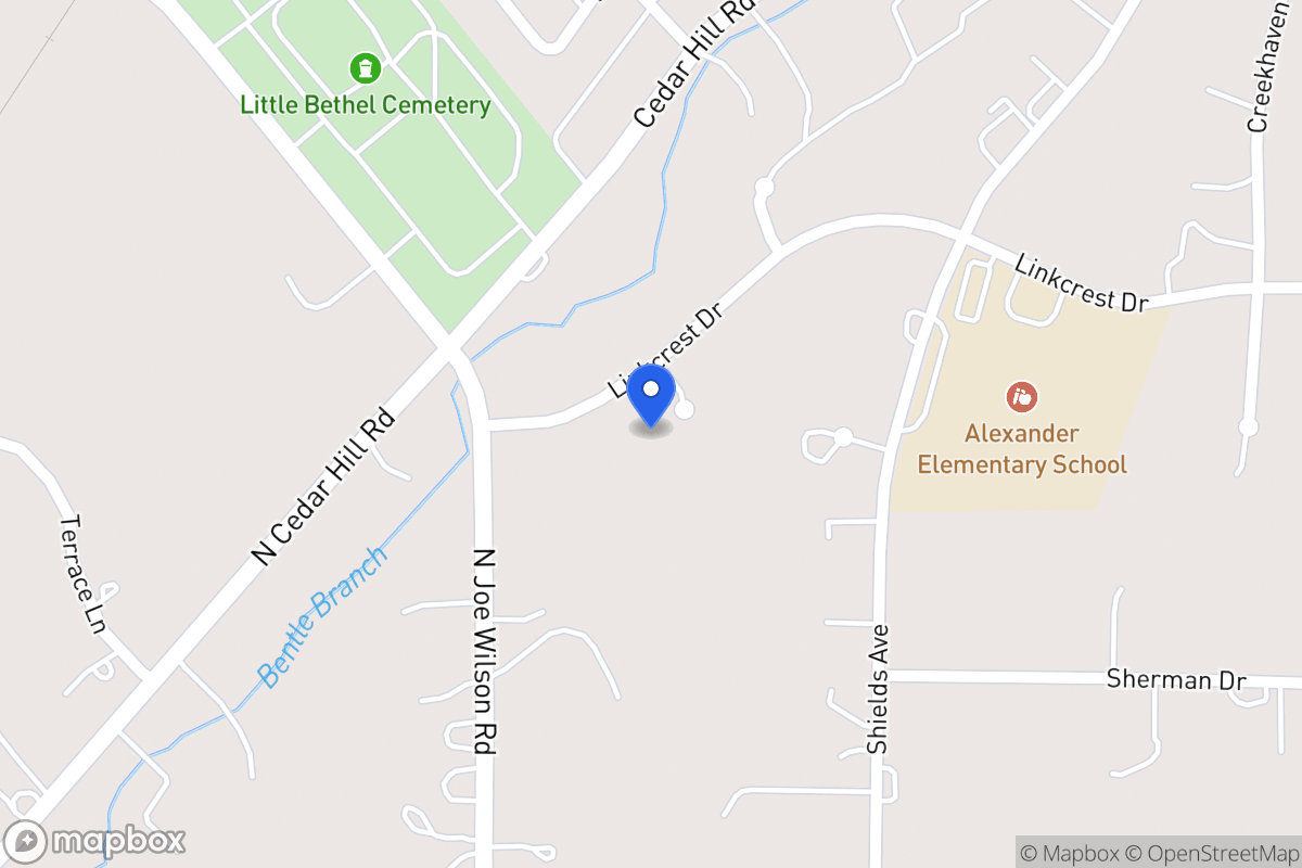 Map of 702 Linkcrest Dr