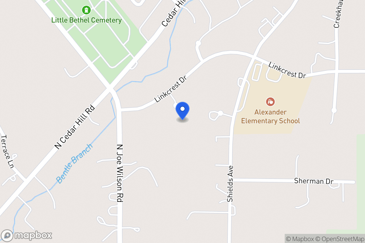 Map of 614 Linkcrest Cir