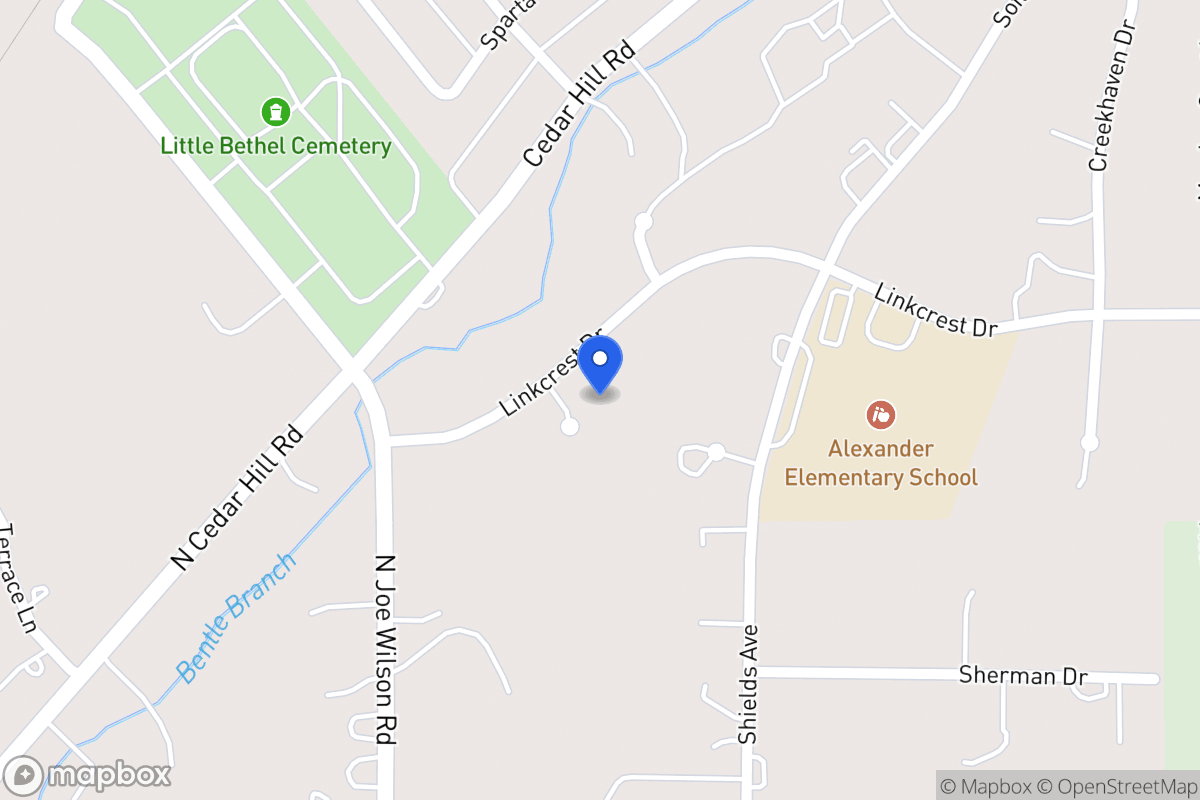 Map of 610 Linkcrest Cir
