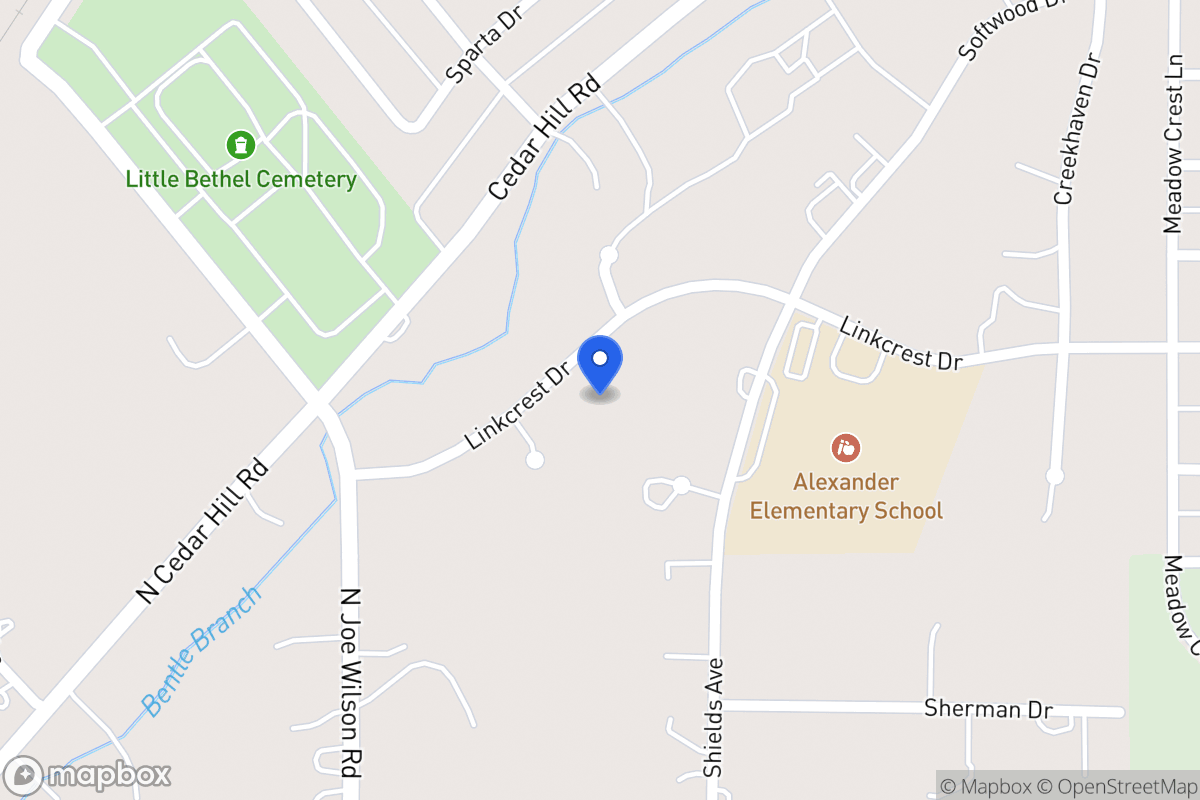 Map of 606 Linkcrest Dr