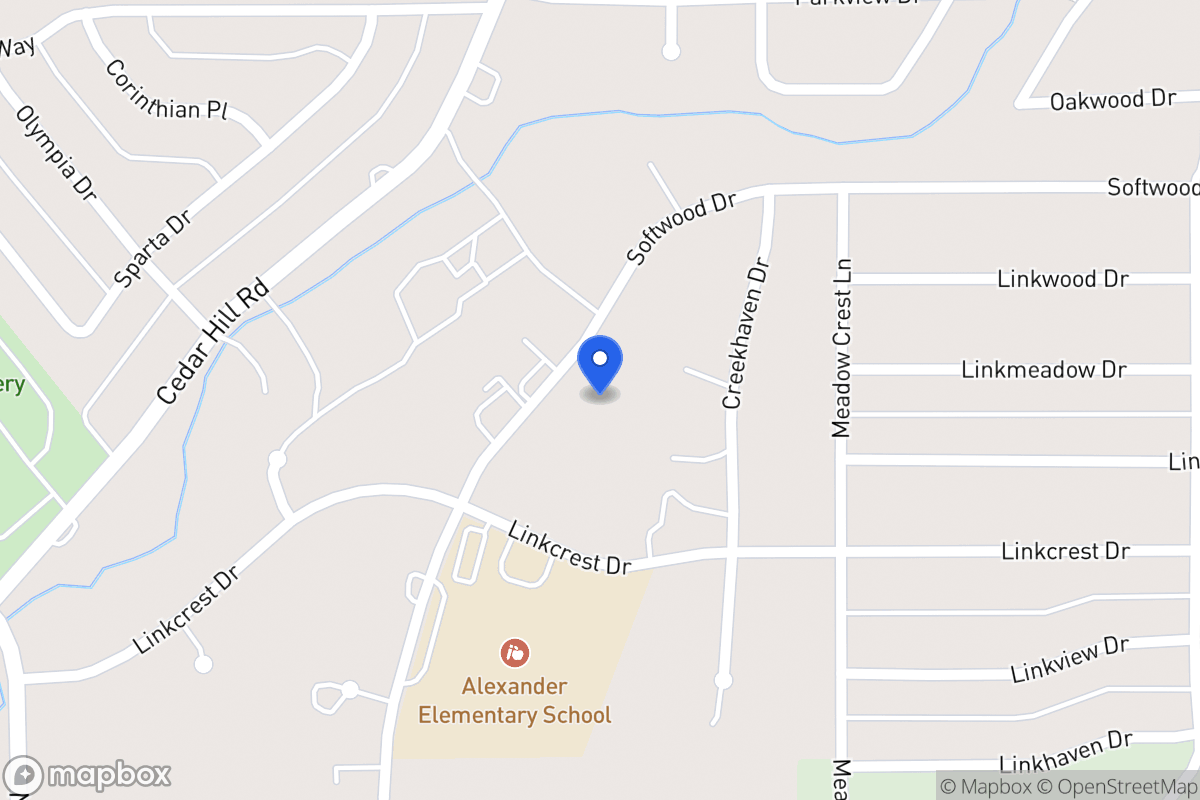Map of 418 Softwood Dr