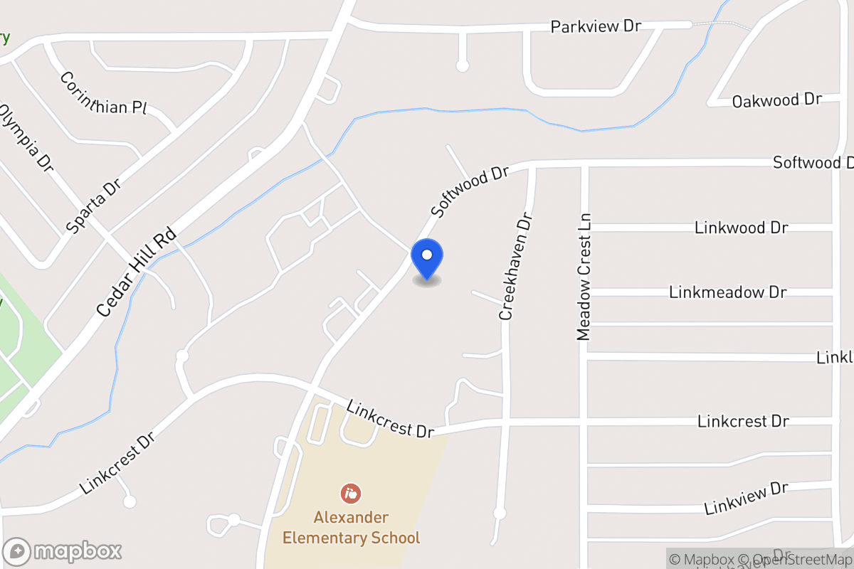 Map of 414 Softwood Dr