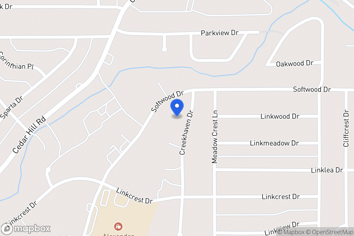 Map of 1707 Creekhaven