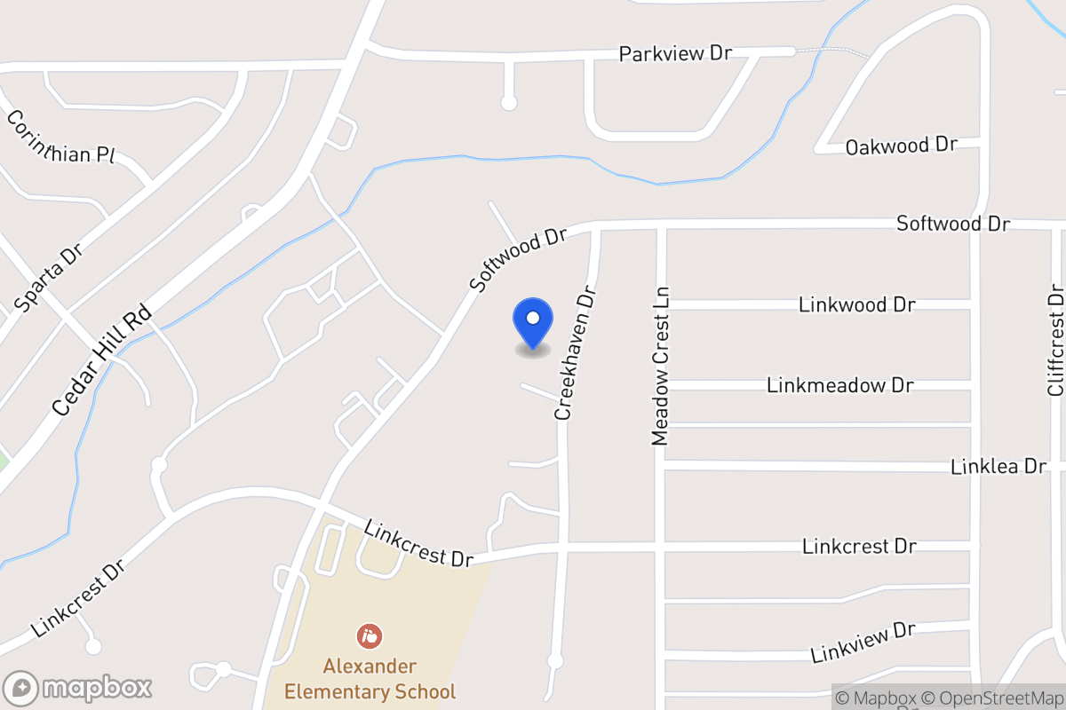 Map of 1711 Creekhaven