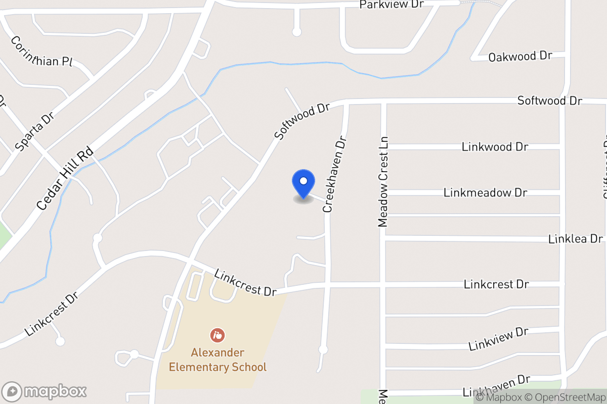 Map of 1715  Creekhaven    ,Duncanville, Tx 751373901, Duncanville