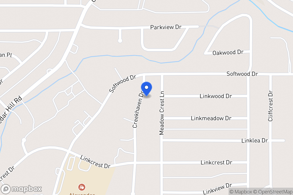 Map of 1702 Creekhaven