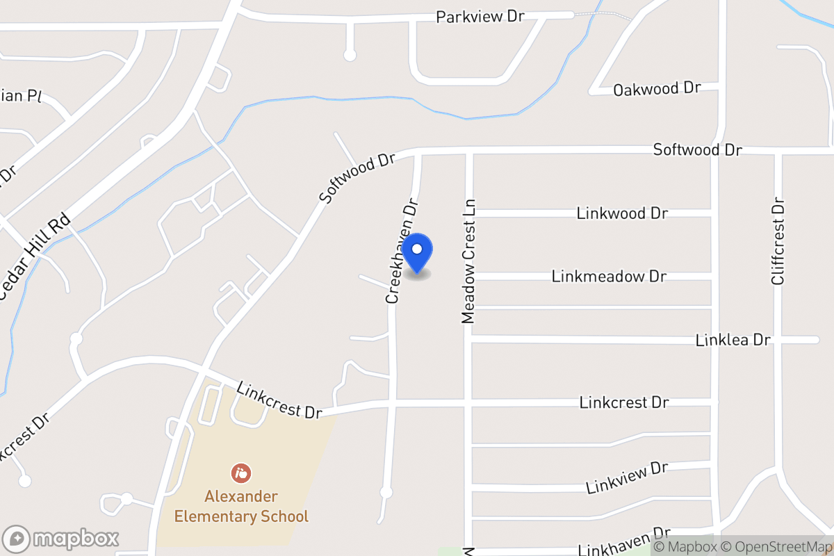 Map of 1706 Creekhaven