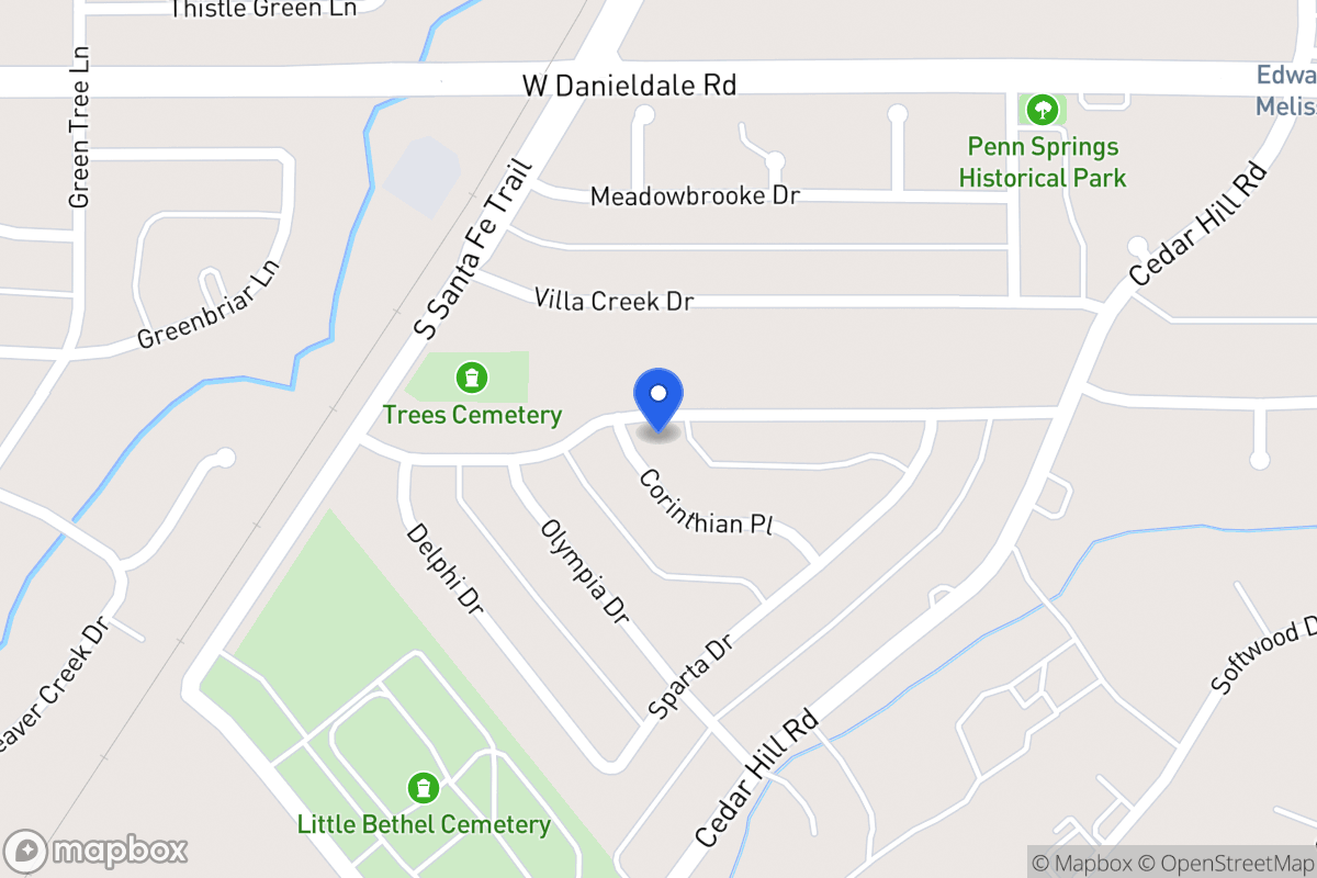 Map of 719 Corinthian Pl