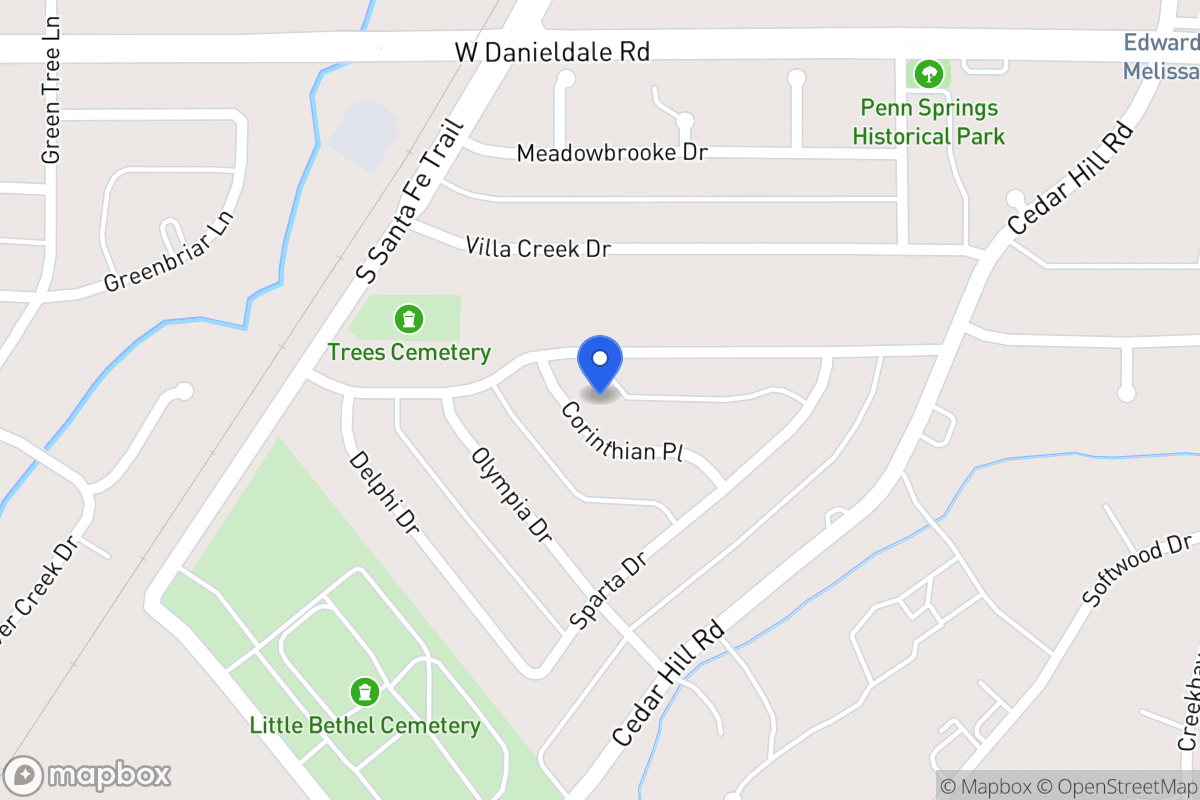 Map of 715 Corinthian Pl