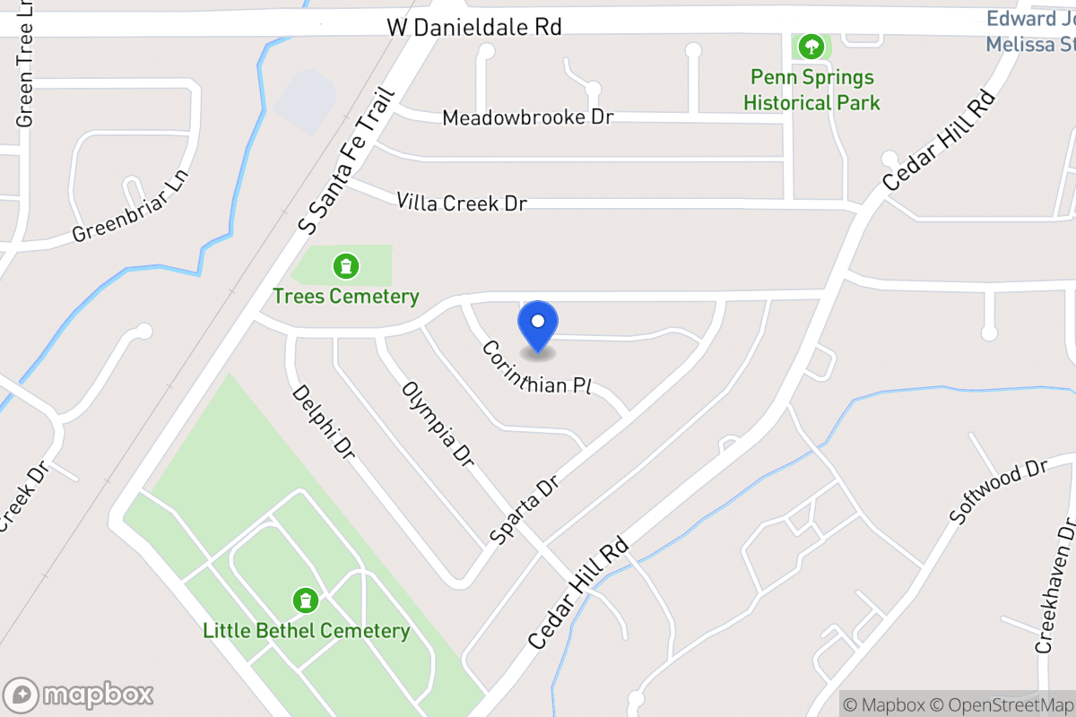 Map of 711 Corinthian Pl