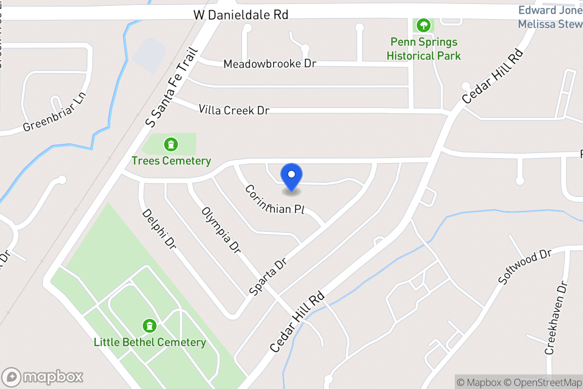 Map of 707 Corinthian Pl