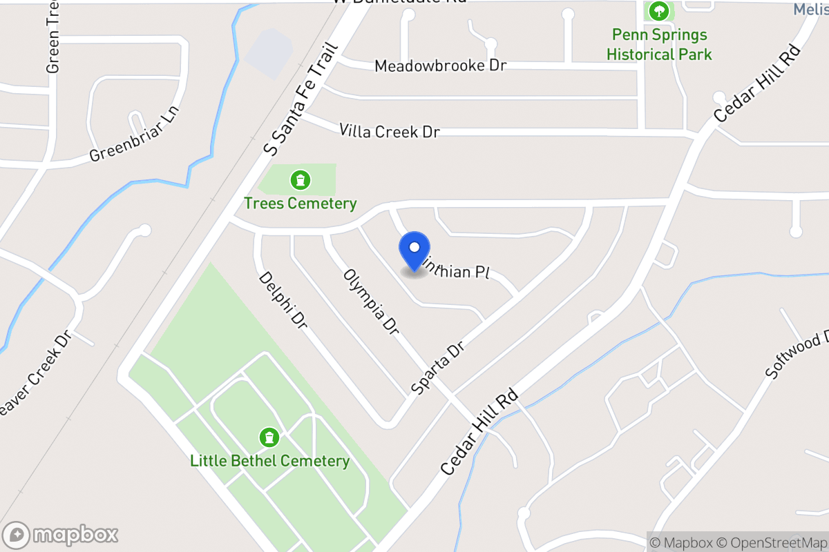 Map of 718 Corinthian Pl