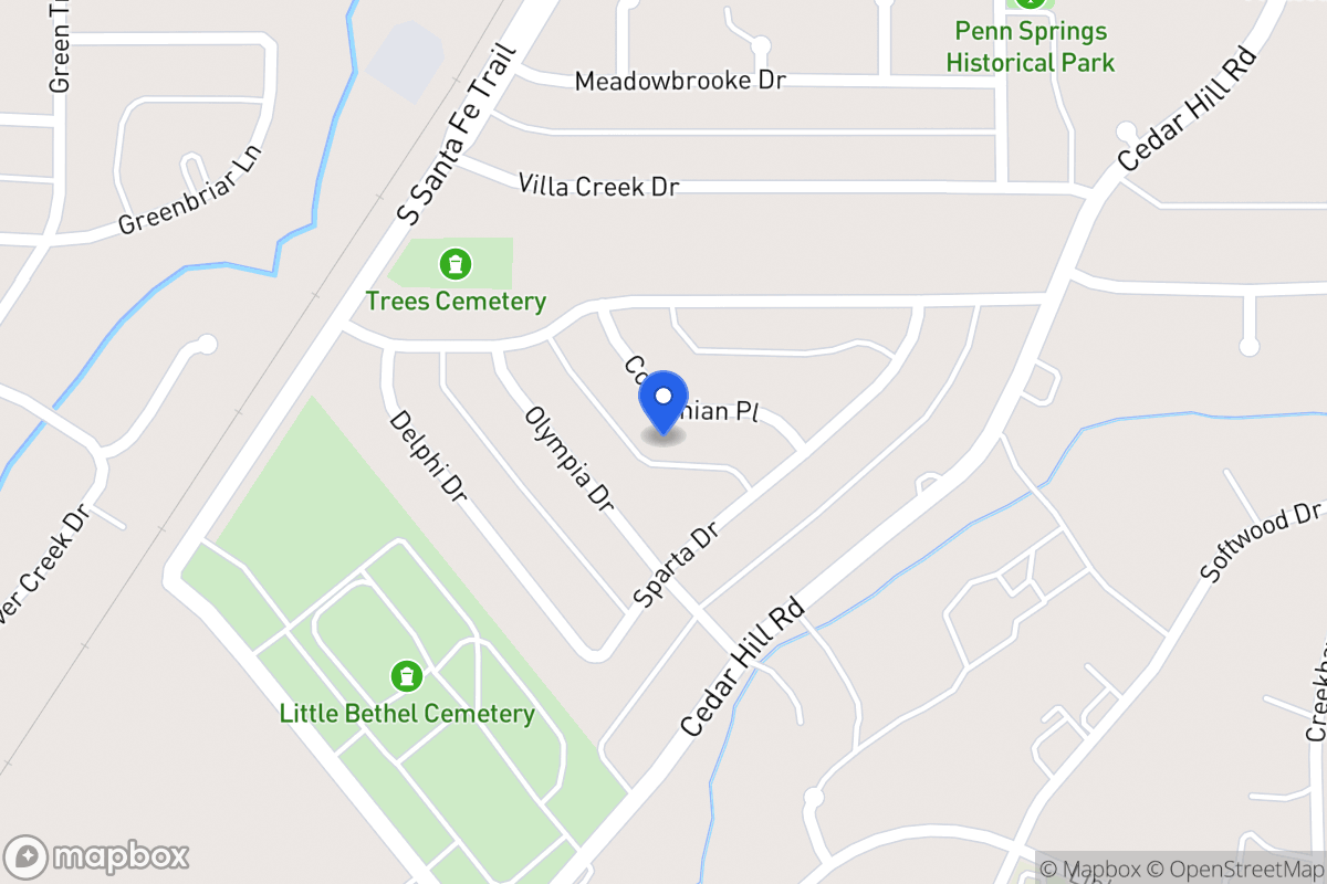 Map of 714 Corinthian Pl