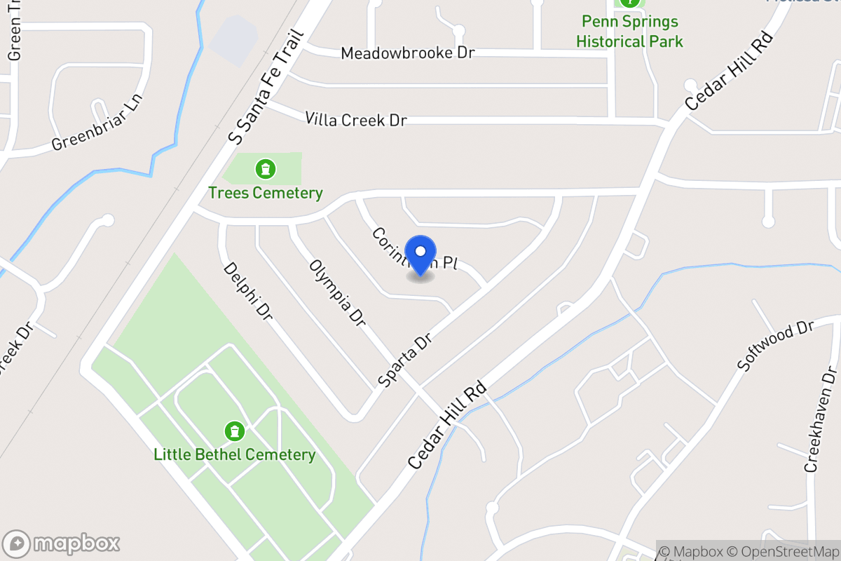 Map of 710 Corinthian Pl