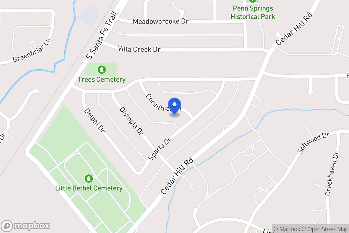 Map of 706 Corinthian Pl