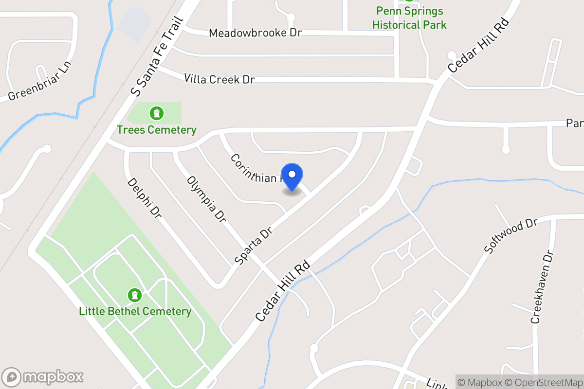 Map of 702 Corinthian Pl