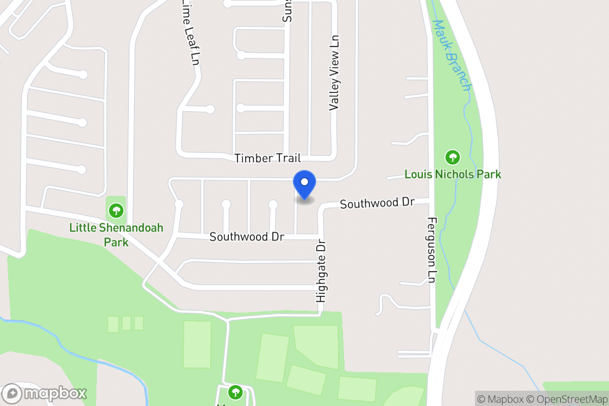 Map of 1707 Highgate Dr