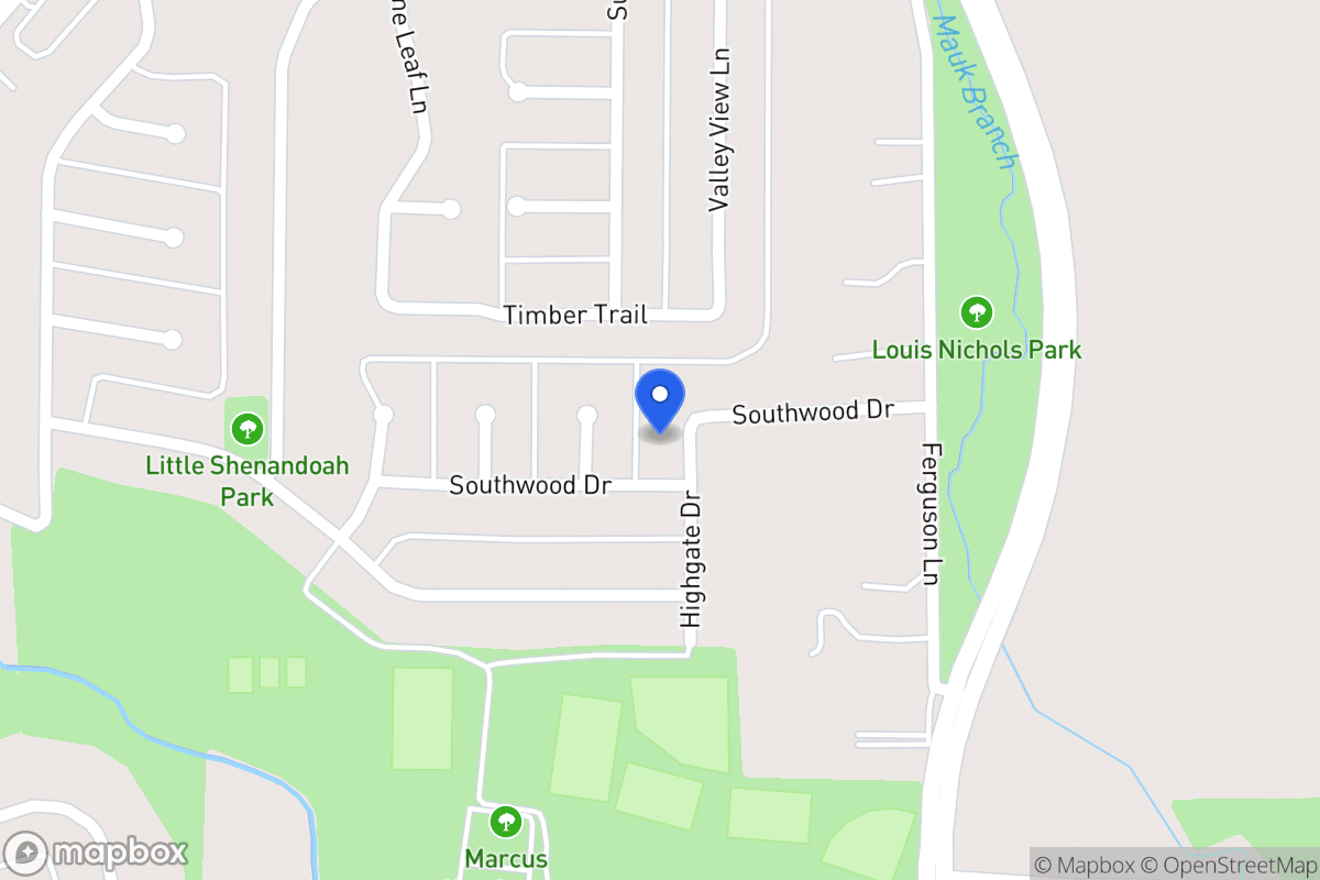 Map of 1711 Highgate Dr