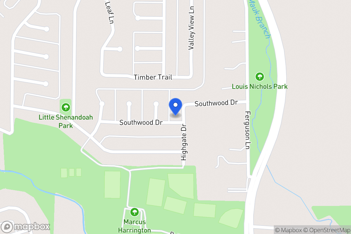 Map of 1715 Highgate Dr