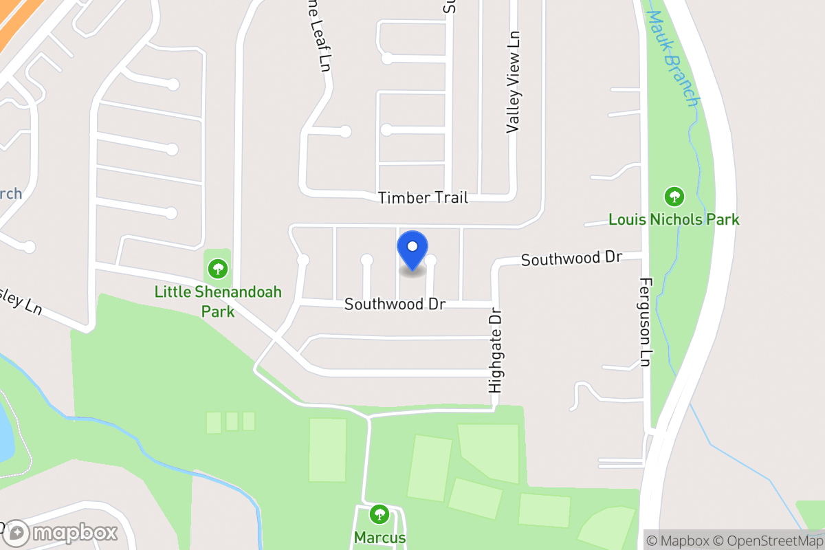 Map of 707 Southwood Cir