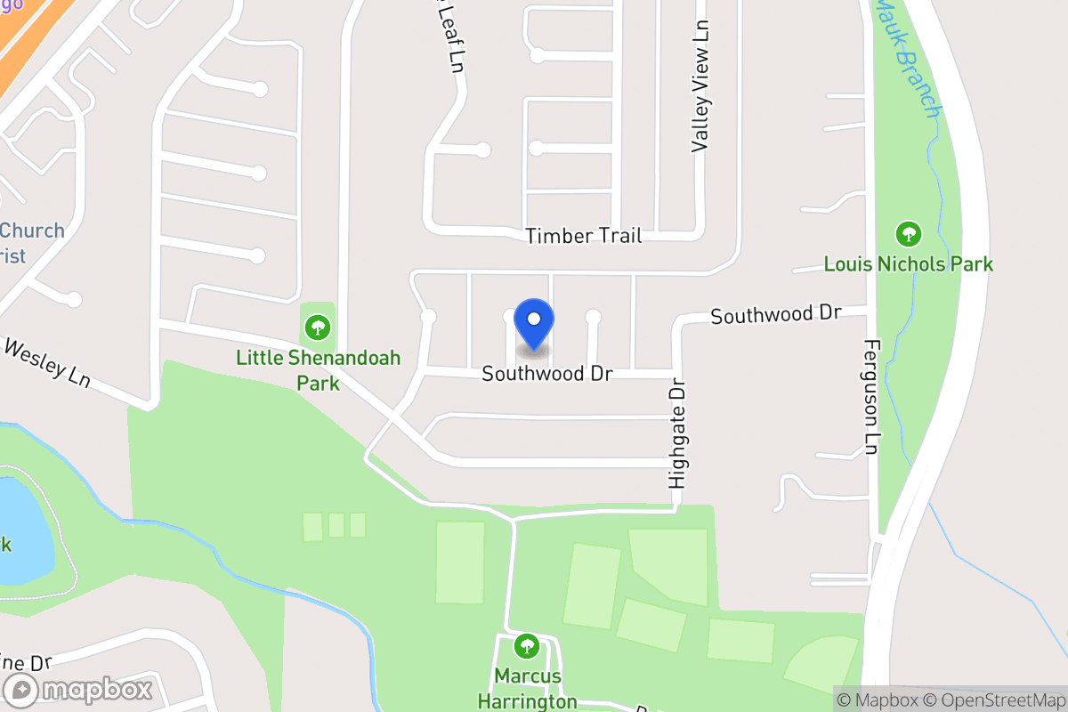 Map of 639 Southwood Ct