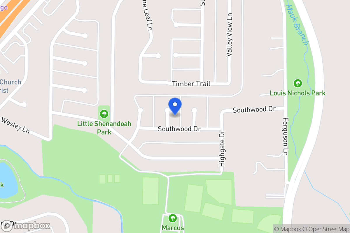 Map of 635 Southwood Ct