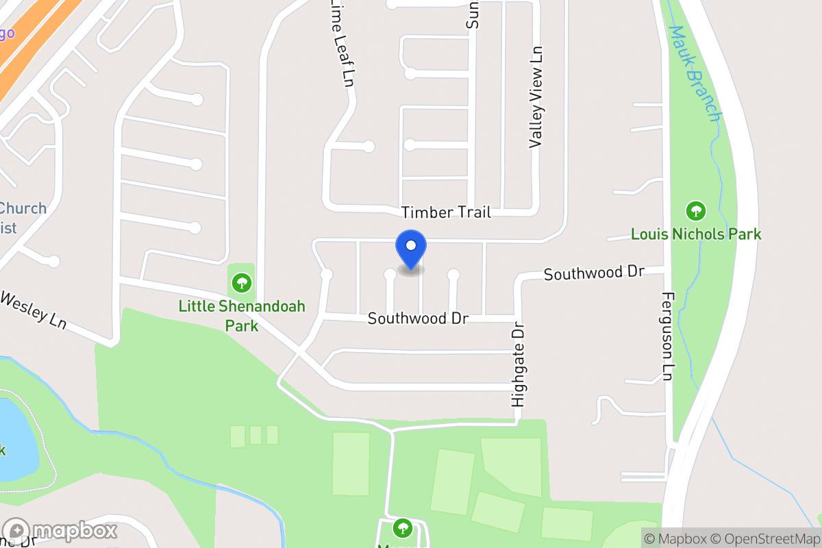Map of 631 Southwood Cir