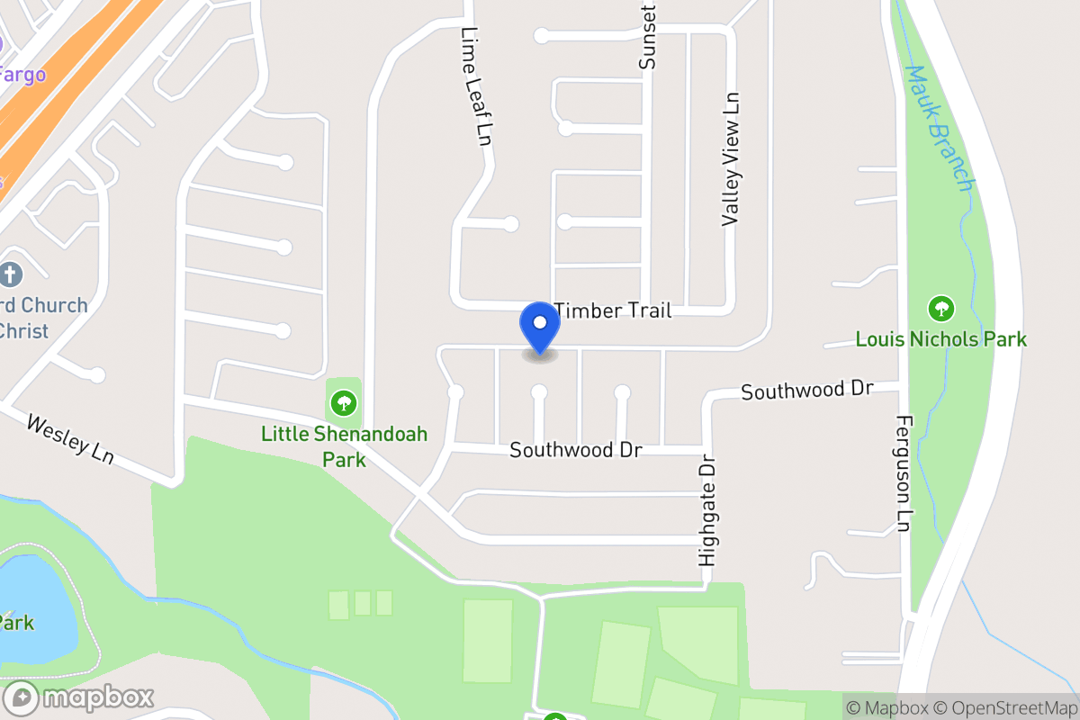 Map of 623 Southwood Ct