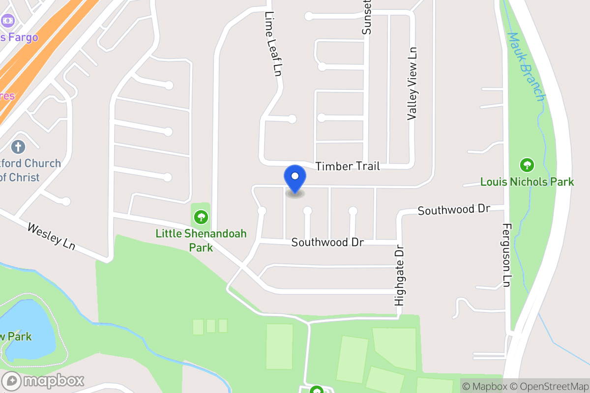 Map of 619 Southwood Ct