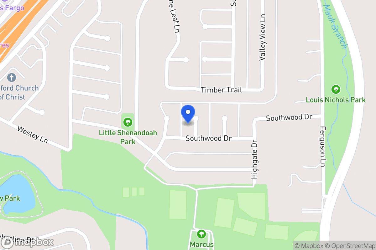 Map of 611 Southwood Ct