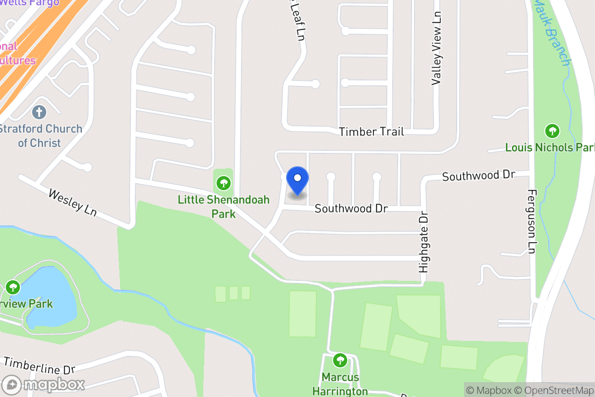 Map of 1718 Meadowwood
