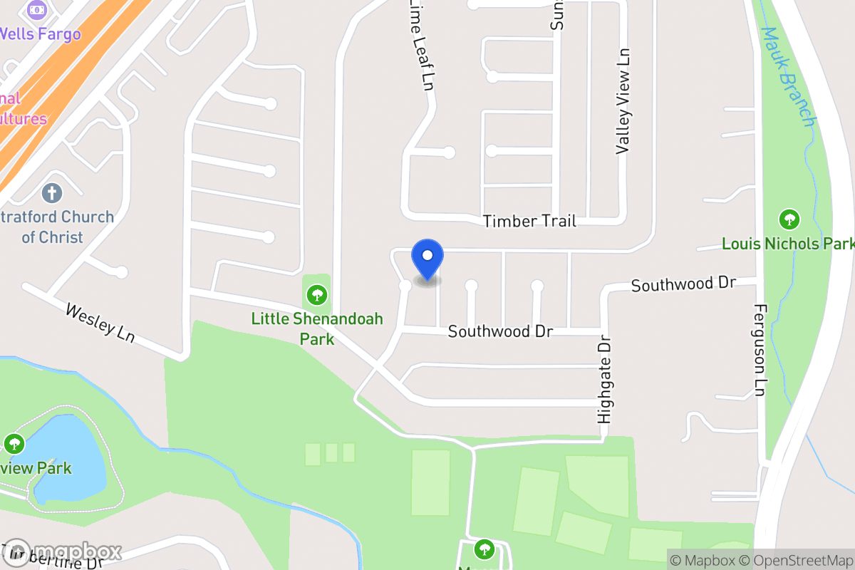 Map of 1710 Meadowwood