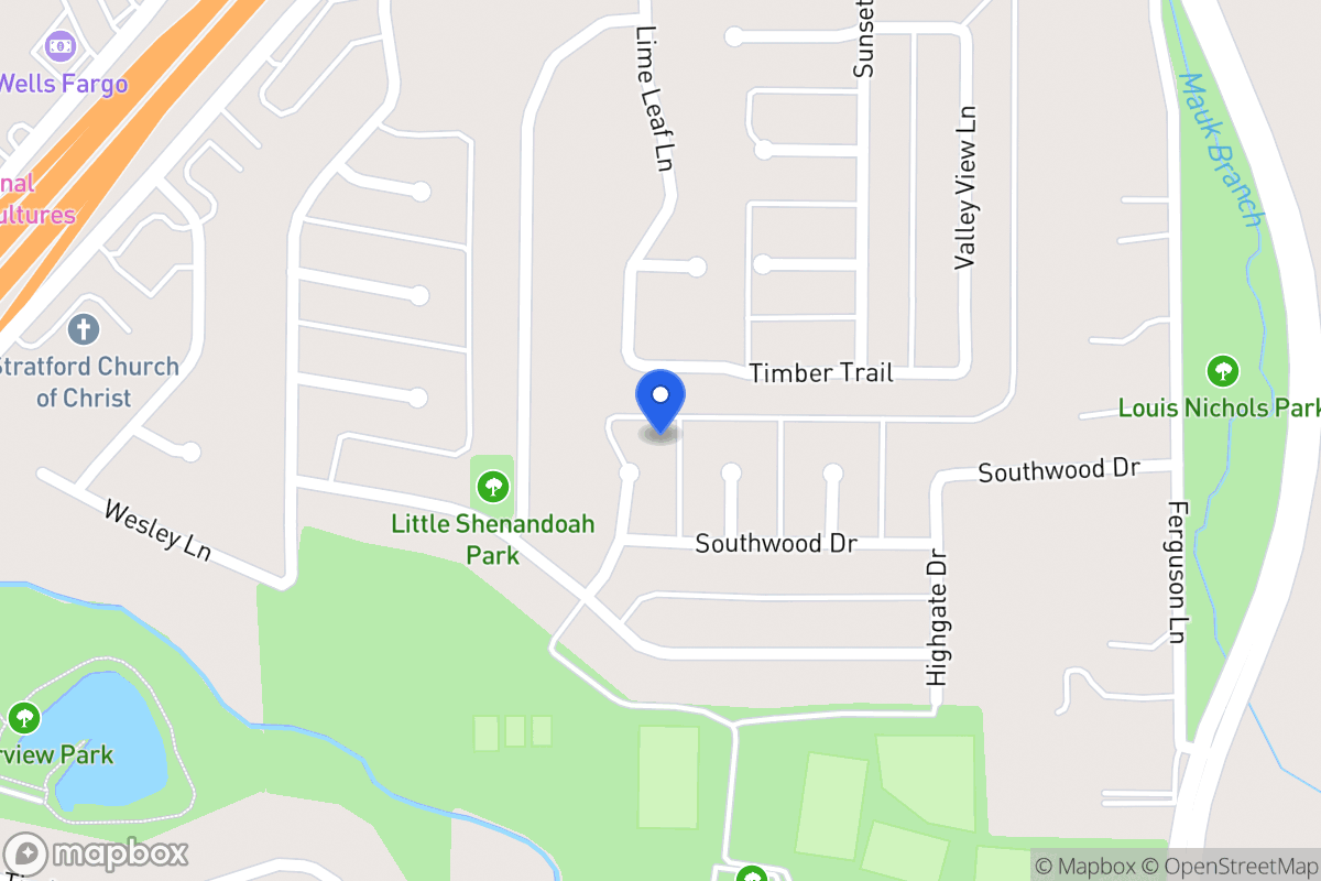 Map of 1706 Meadowwood