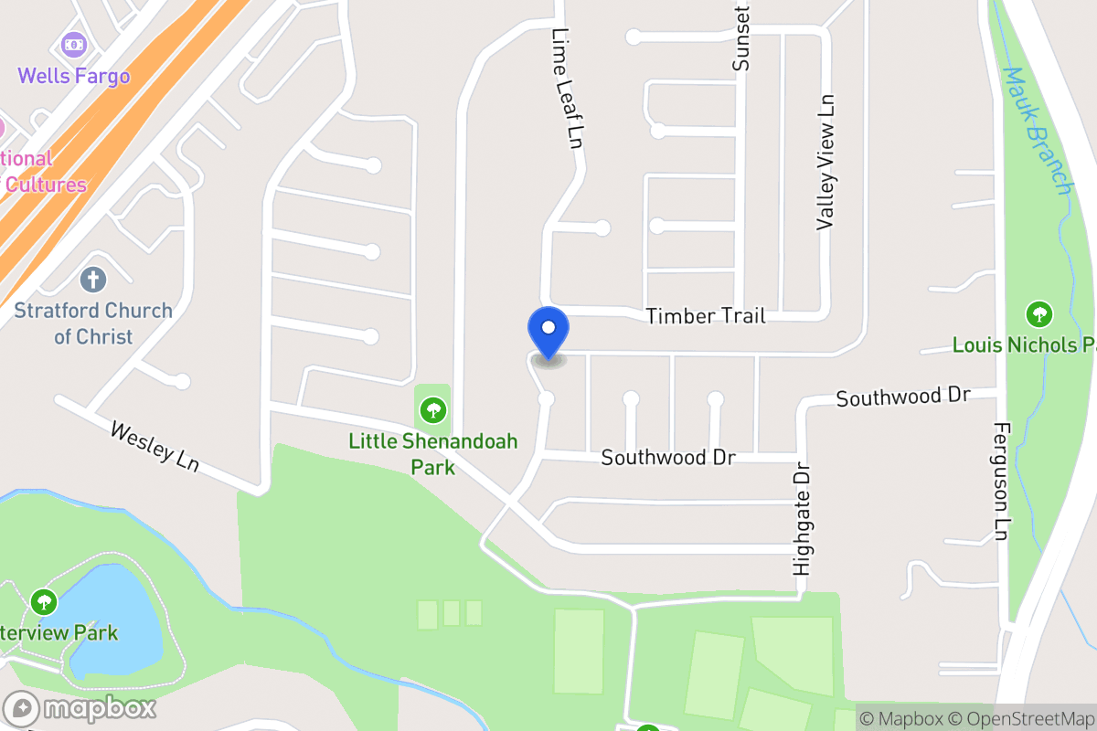 Map of 1702 Meadowwood