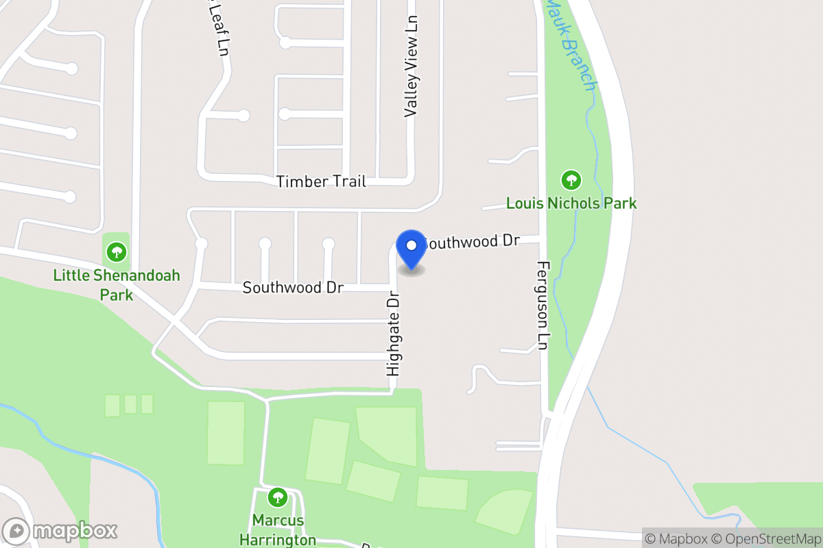 Map of 1706 Highgate Dr