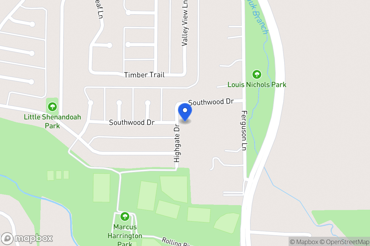 Map of 1710 Highgate Dr