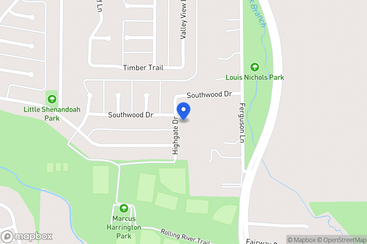 Map of 1714 Highgate Dr