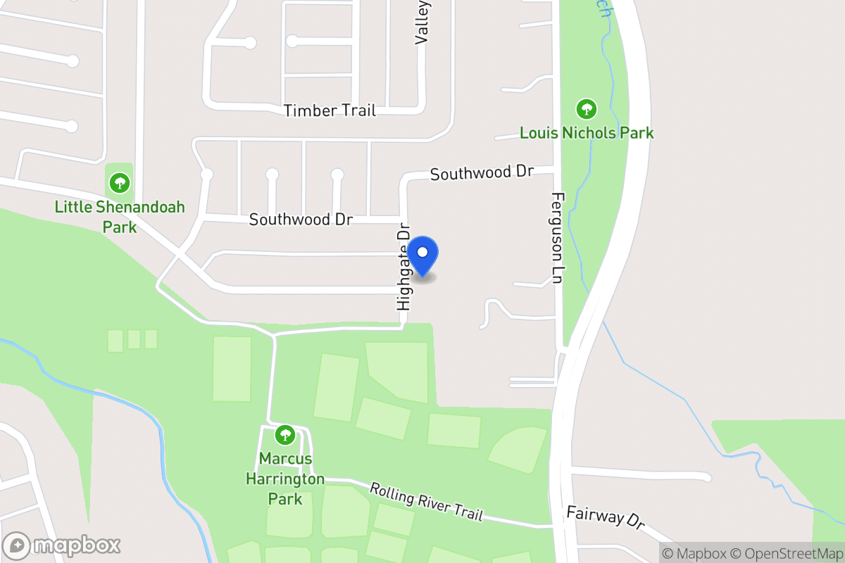 Map of 1726 Highgate Dr