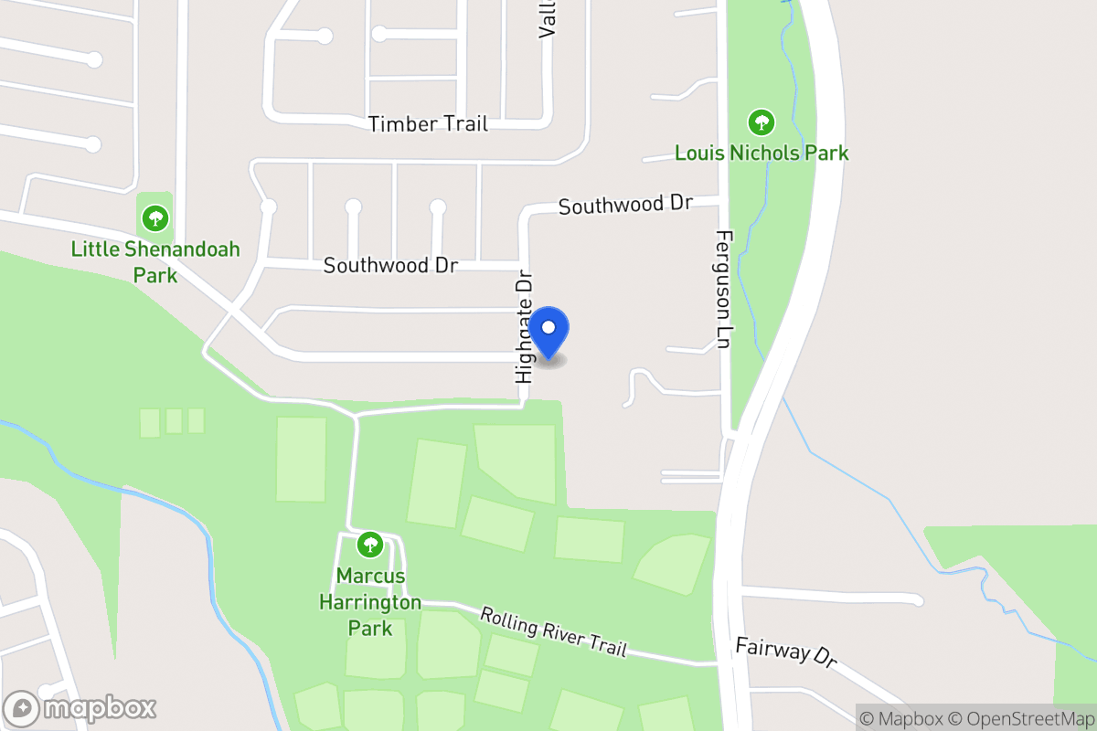 Map of 1730 Highgate Dr