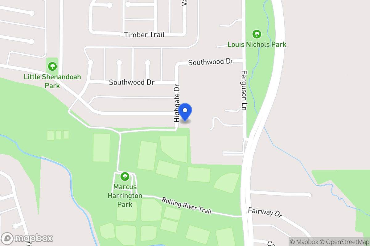 Map of 1734 Highgate Dr